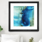 Another World I by Michelle Oppenheimer on GIANT ART - turquoise abstract