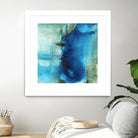 Another World I by Michelle Oppenheimer on GIANT ART - turquoise abstract