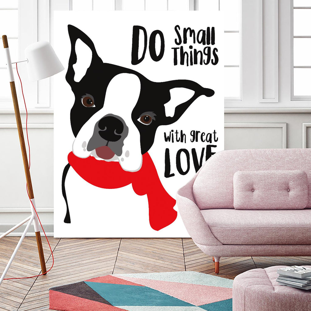 Do Small Things with Great Love by Ginger Oliphant on GIANT ART - multicolor animals; inspirational