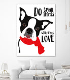 Do Small Things with Great Love by Ginger Oliphant on GIANT ART - multicolor animals; inspirational