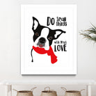 Do Small Things with Great Love by Ginger Oliphant on GIANT ART - multicolor animals; inspirational