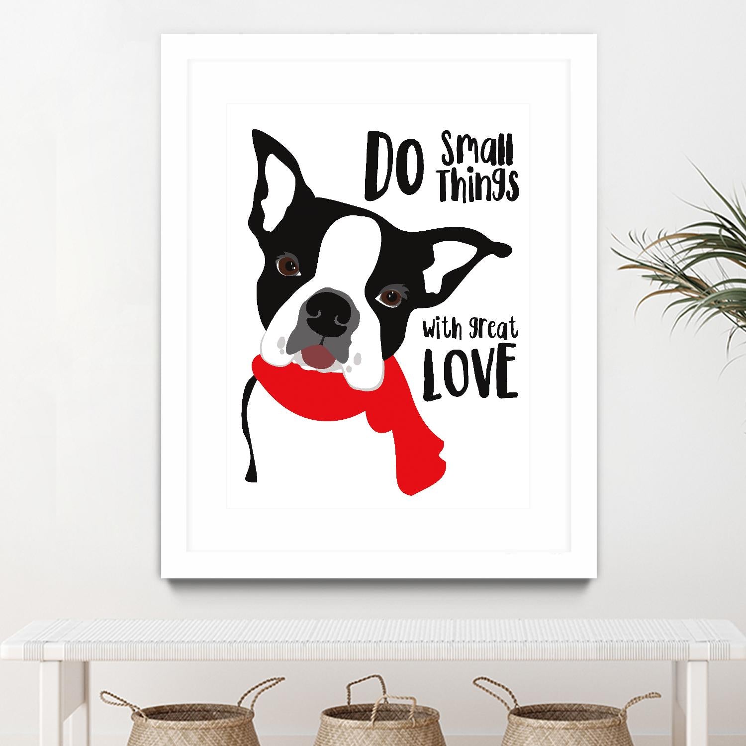 Do Small Things with Great Love by Ginger Oliphant on GIANT ART - multicolor animals; inspirational