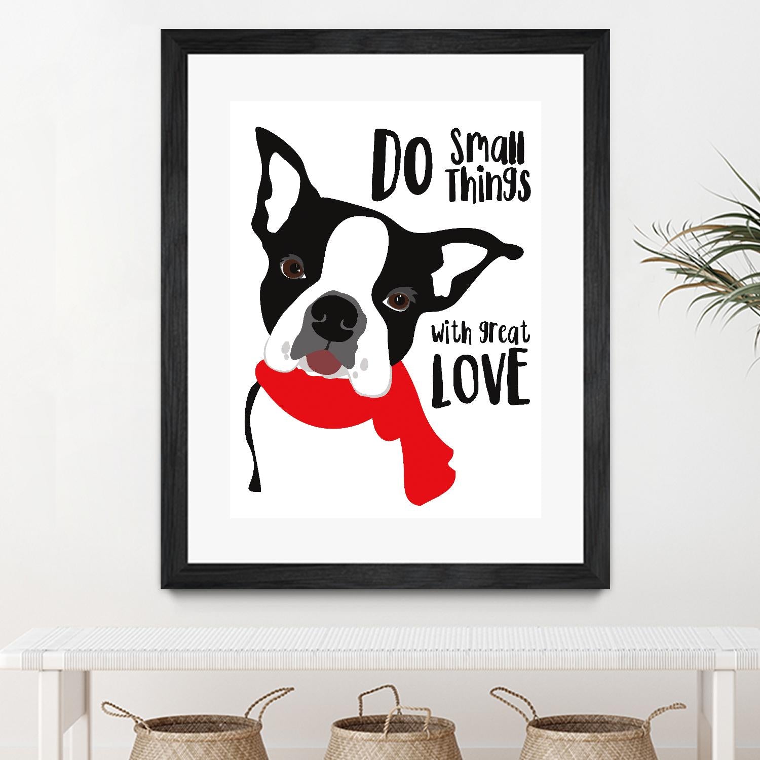 Do Small Things with Great Love by Ginger Oliphant on GIANT ART - multicolor animals; inspirational