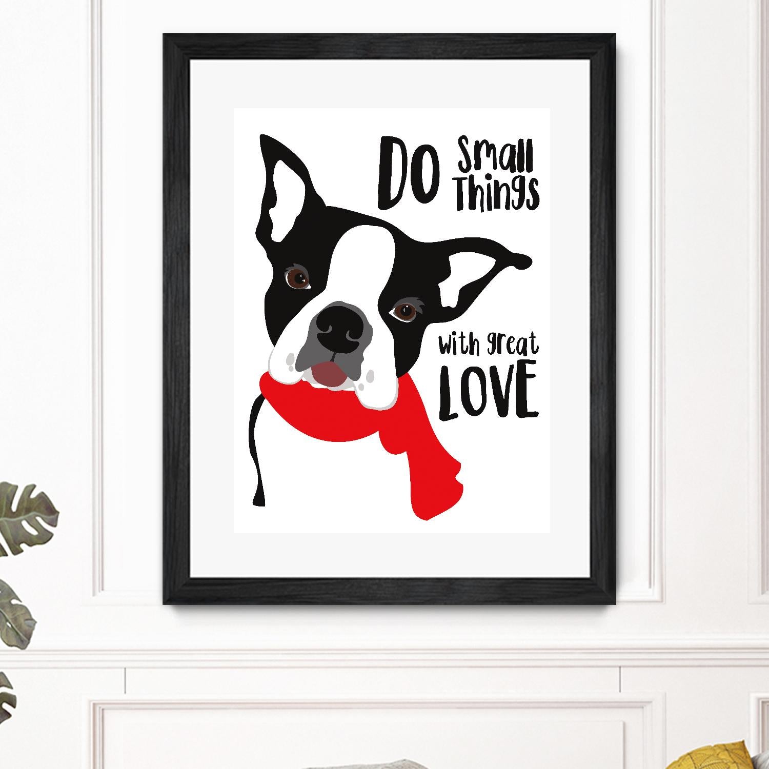 Do Small Things with Great Love by Ginger Oliphant on GIANT ART - multicolor animals; inspirational