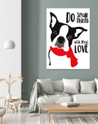 Do Small Things with Great Love by Ginger Oliphant on GIANT ART - multicolor animals; inspirational