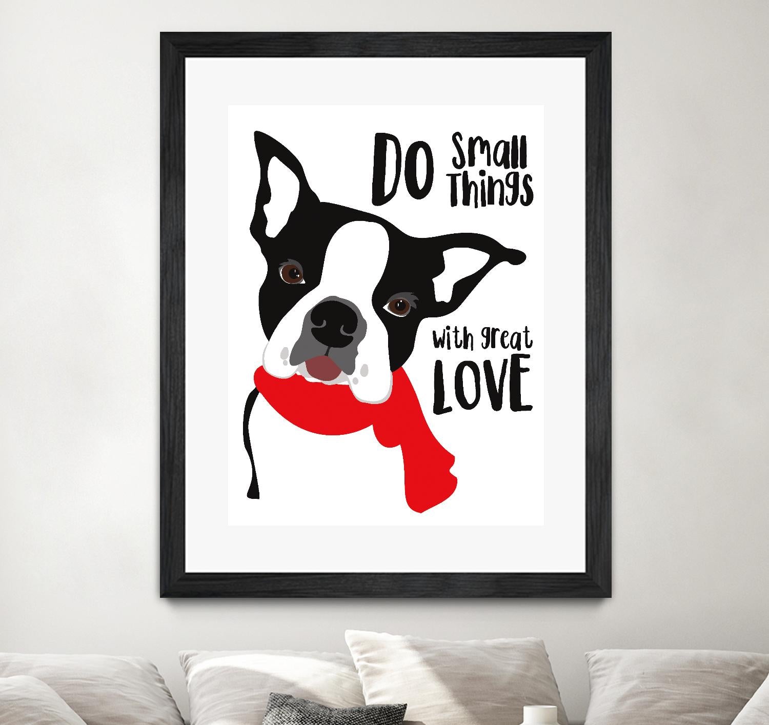 Do Small Things with Great Love by Ginger Oliphant on GIANT ART - multicolor animals; inspirational