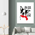 Do Small Things with Great Love by Ginger Oliphant on GIANT ART - multicolor animals; inspirational