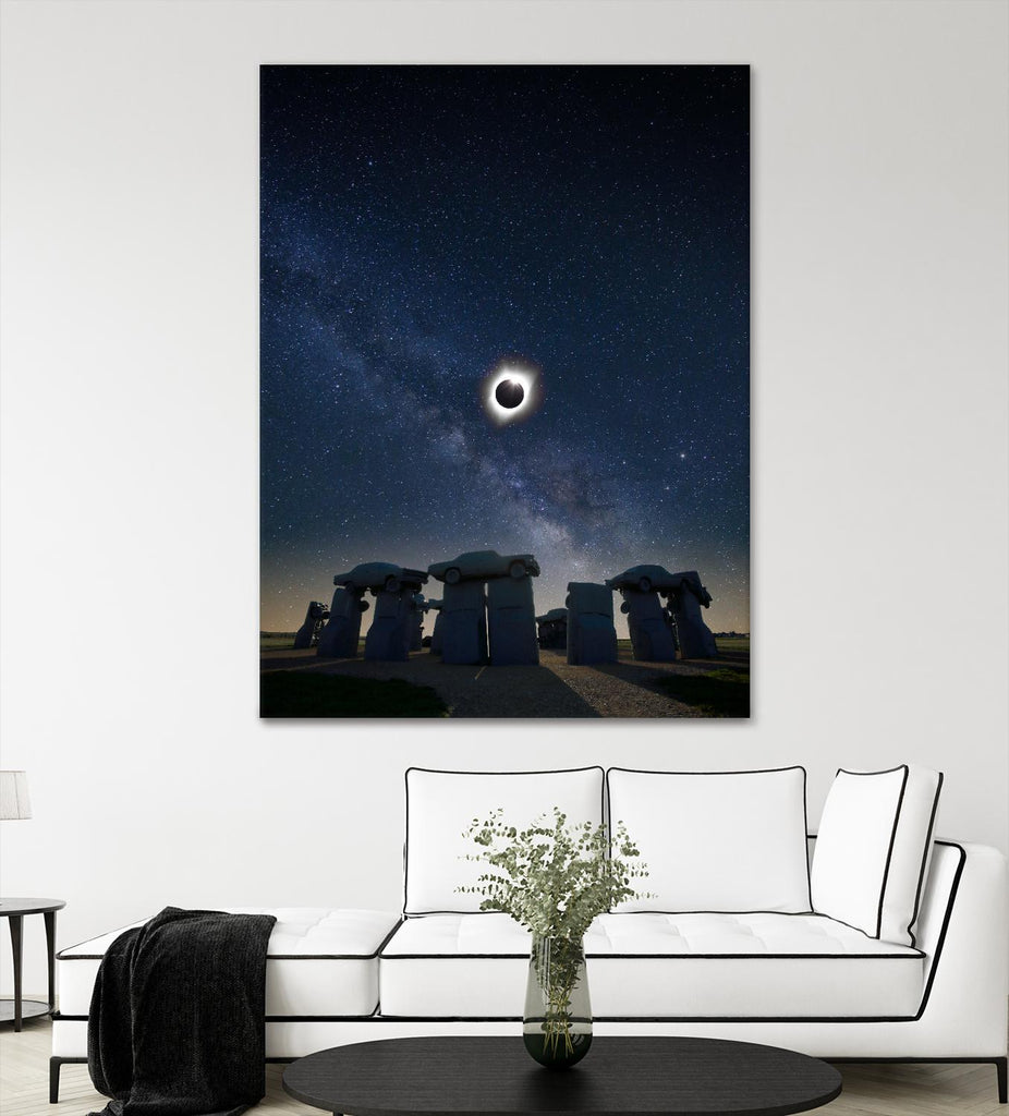 Eclipse at Carhenge by Dale O‚ÄôDell on GIANT ART - multicolor photography; landscapes