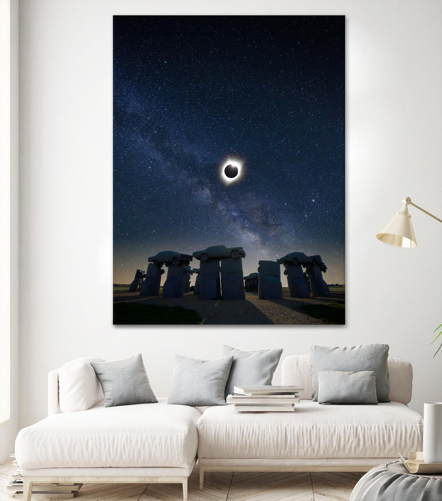 Eclipse at Carhenge by Dale O‚ÄôDell on GIANT ART - multicolor photography; landscapes