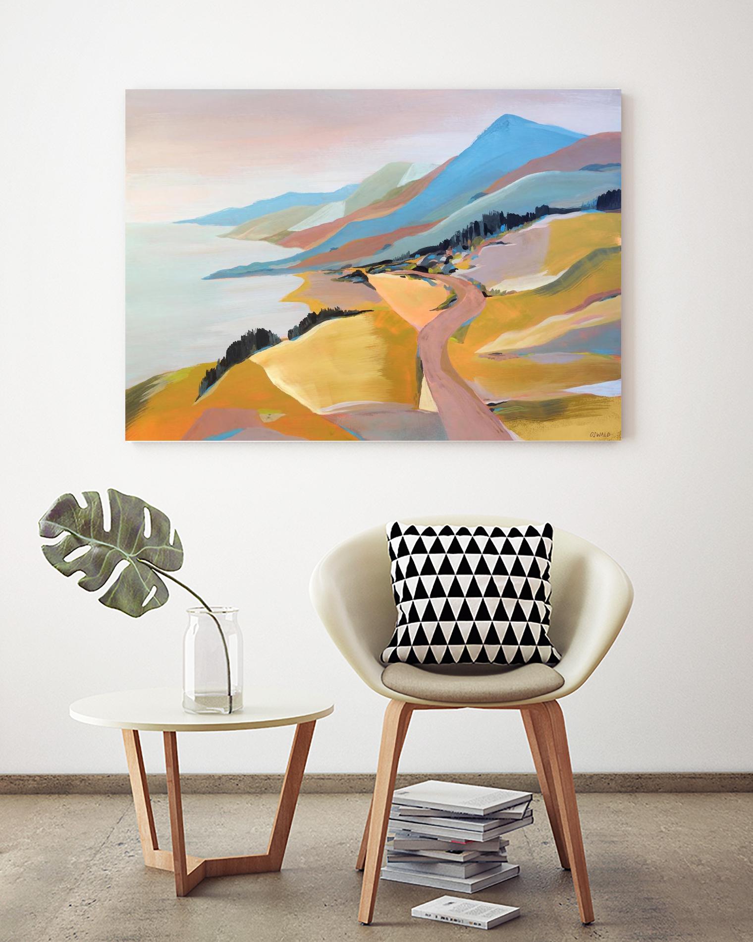 Monterey to The Sea by Pete Oswald on GIANT ART - multicolor landscapes; coastal