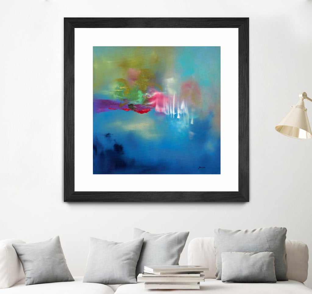 Water Garden by Sarah Parsons on GIANT ART - multicolor abstracts; contemporary