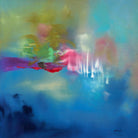 Water Garden by Sarah Parsons on GIANT ART - multicolor abstracts; contemporary