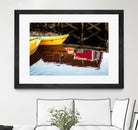Dories and Reflection by David W. Pollard on GIANT ART - multicolor photography