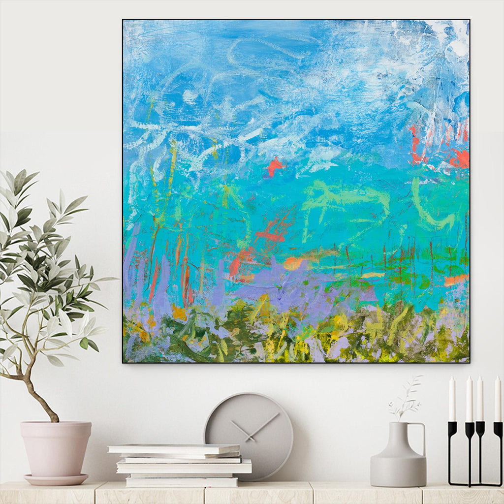 Cerulean Escapes I by Tracy Lynn Pristas on GIANT ART - multicolor abstracts; contemporary