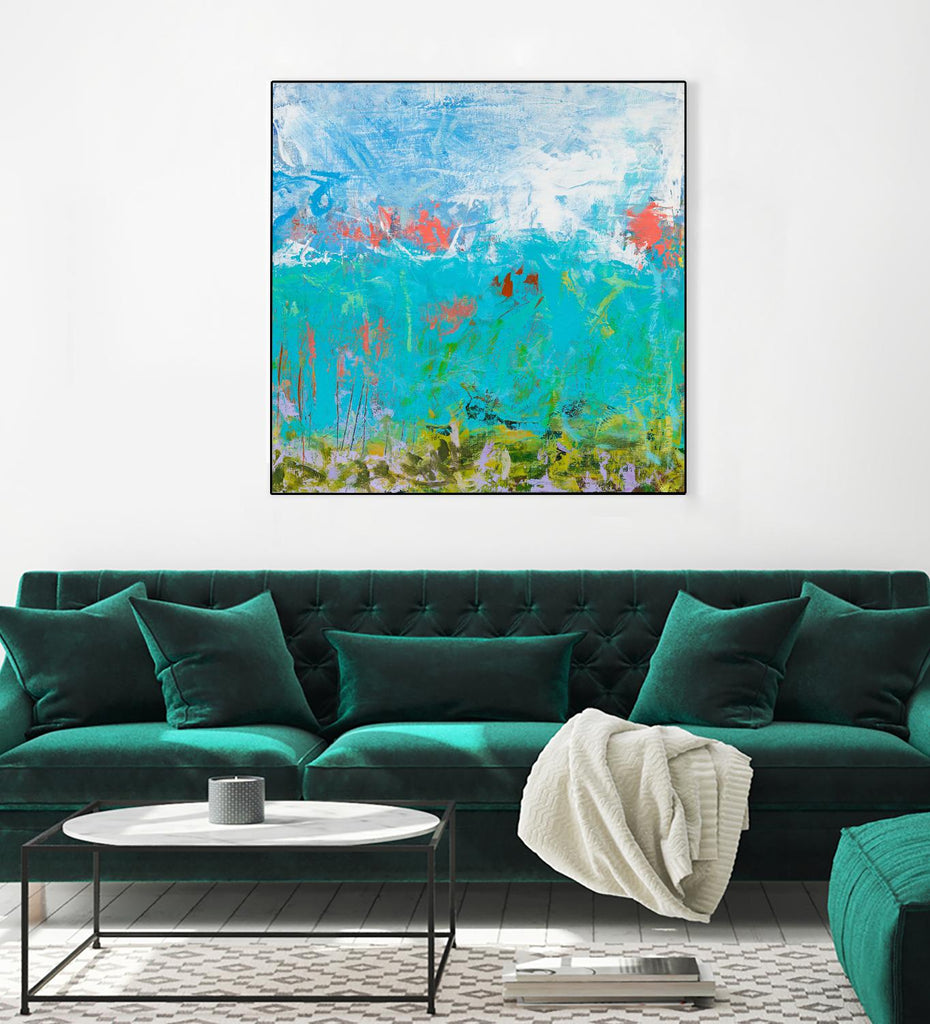Cerulean Escapes II by Tracy Lynn Pristas on GIANT ART - multicolor abstracts; contemporary