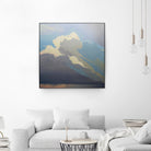 Storm over Chisos by Cap Pannell on GIANT ART - blue, white contemporary, landscapes, clouds, storms