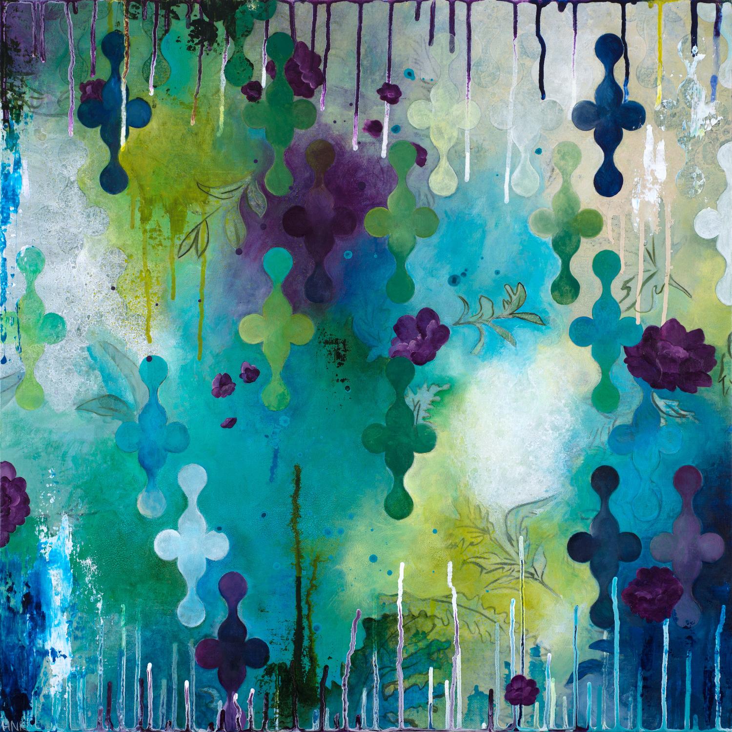 Seafoam Storm One by Heather Noel Robinson on GIANT ART - multicolor abstracts; contemporary