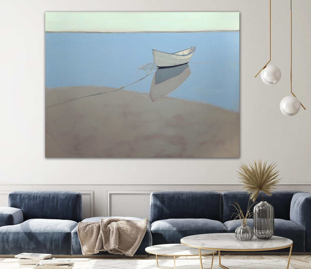 White Dory by John Rufo on GIANT ART - multi coastal, contemporary, landscapes, boats, ocean