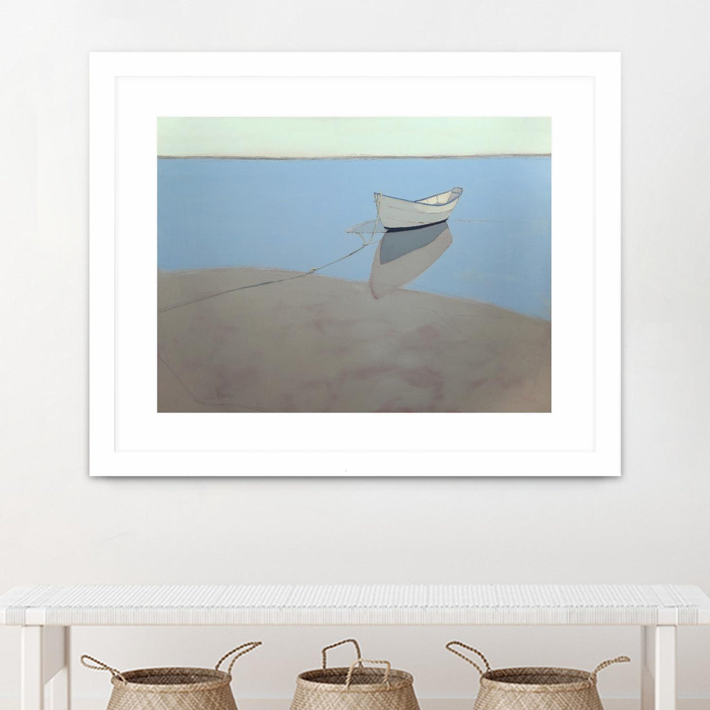 Le doris blanc par John Rufo sur GIANT ART - multi côtier, contemporain, paysages, bateaux, océan