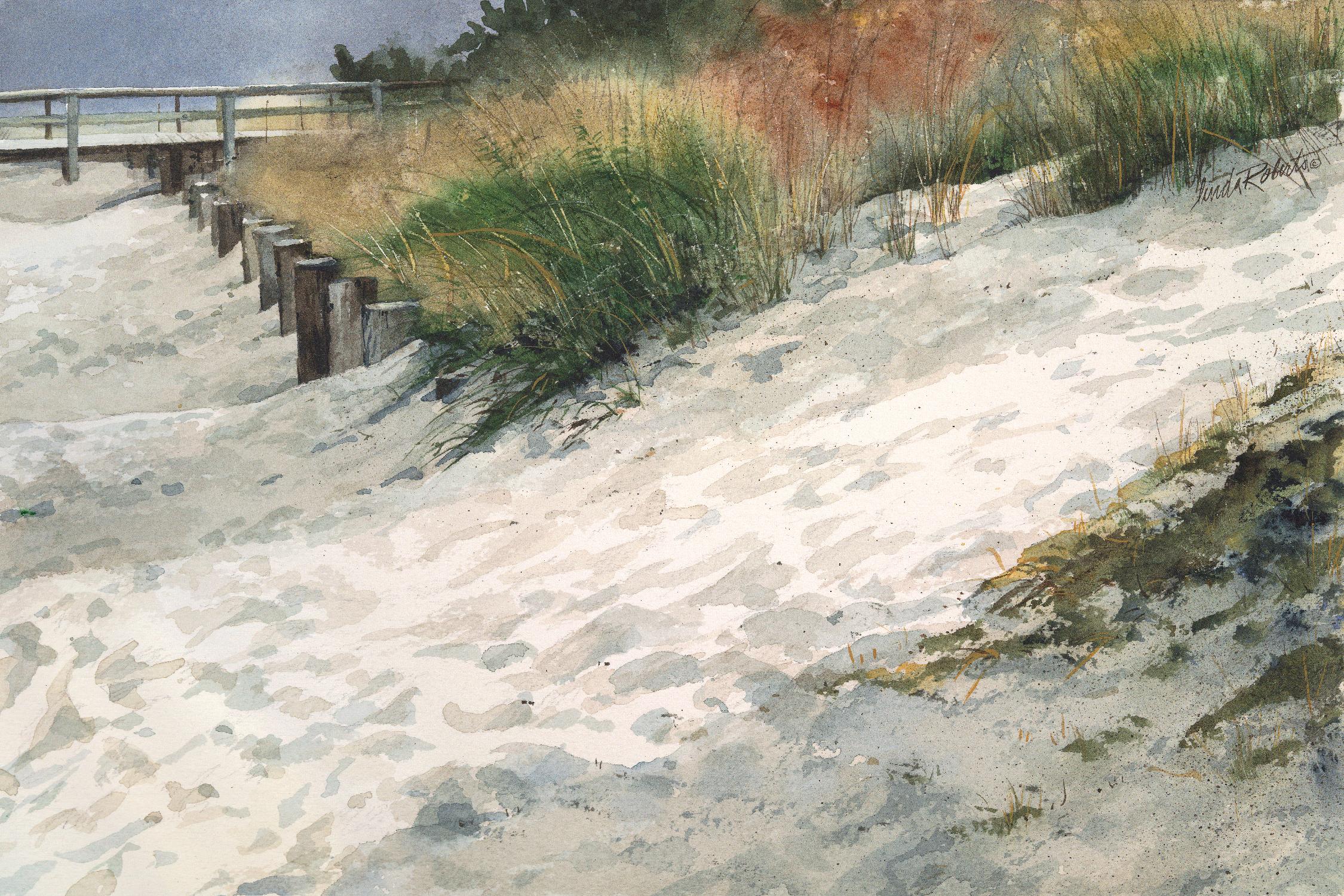 Retreat by Linda Roberts on GIANT ART - multi coastal, landscapes, beaches, docks/piers