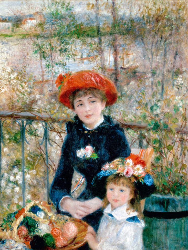 The Two Sisters, On the Terrace, 1881 par Pierre Auguste Renoir sur GIANT ART - musée du musée