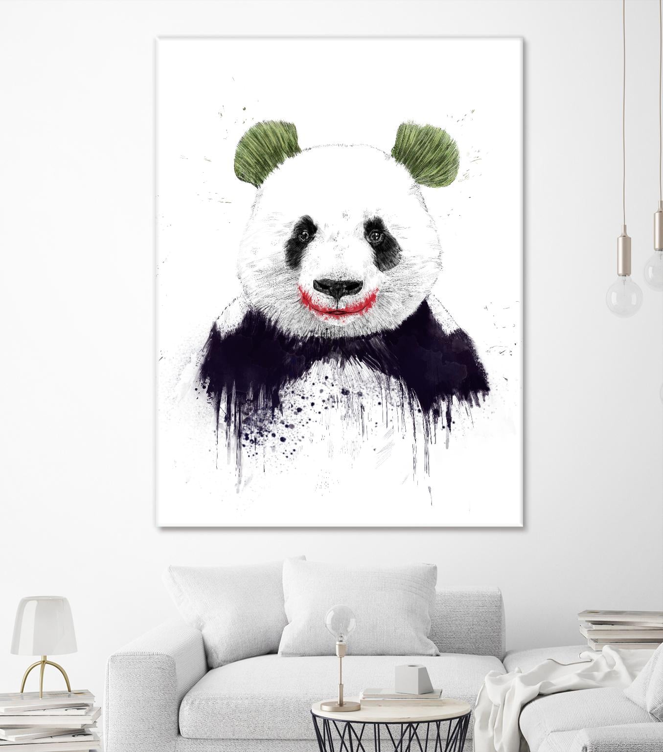 Joker Face by Balazs Solti on GIANT ART - white animals