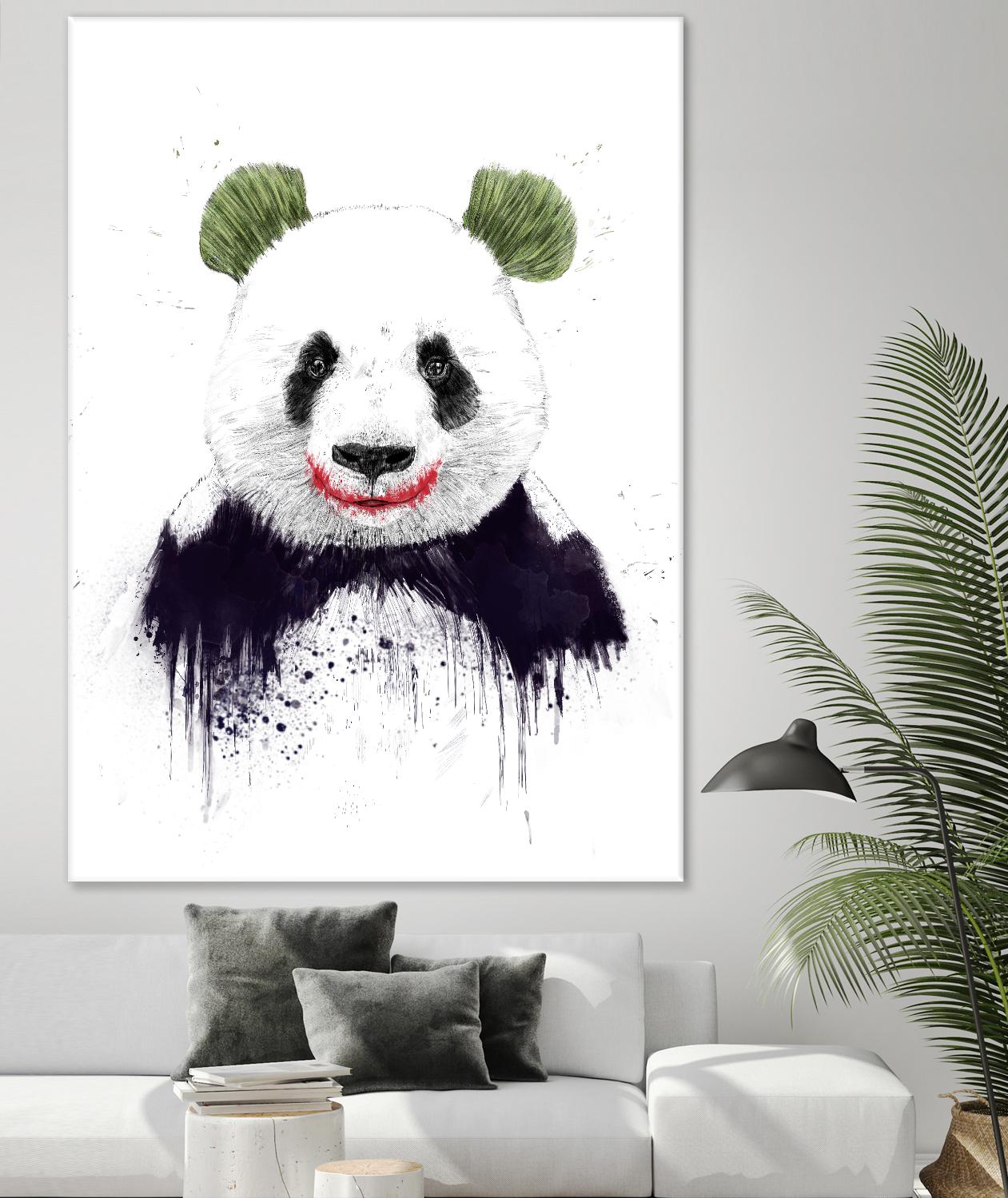 Joker Face by Balazs Solti on GIANT ART - white animals