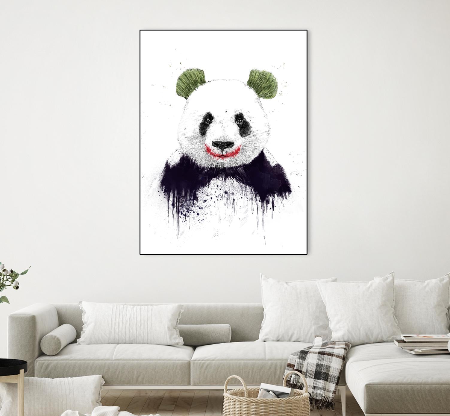 Joker Face by Balazs Solti on GIANT ART - white animals