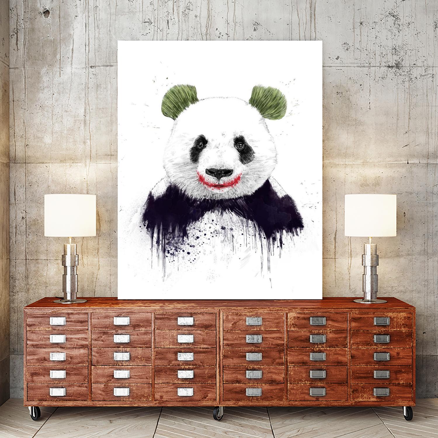 Joker Face by Balazs Solti on GIANT ART - white animals