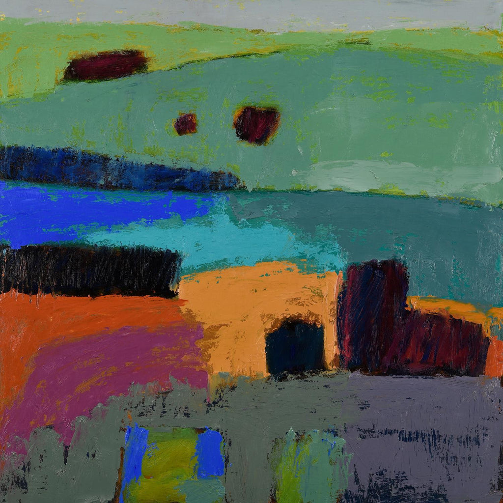 From What I Saw de Jane Schmidt sur GIANT ART - contemporain multicolore ; paysages
