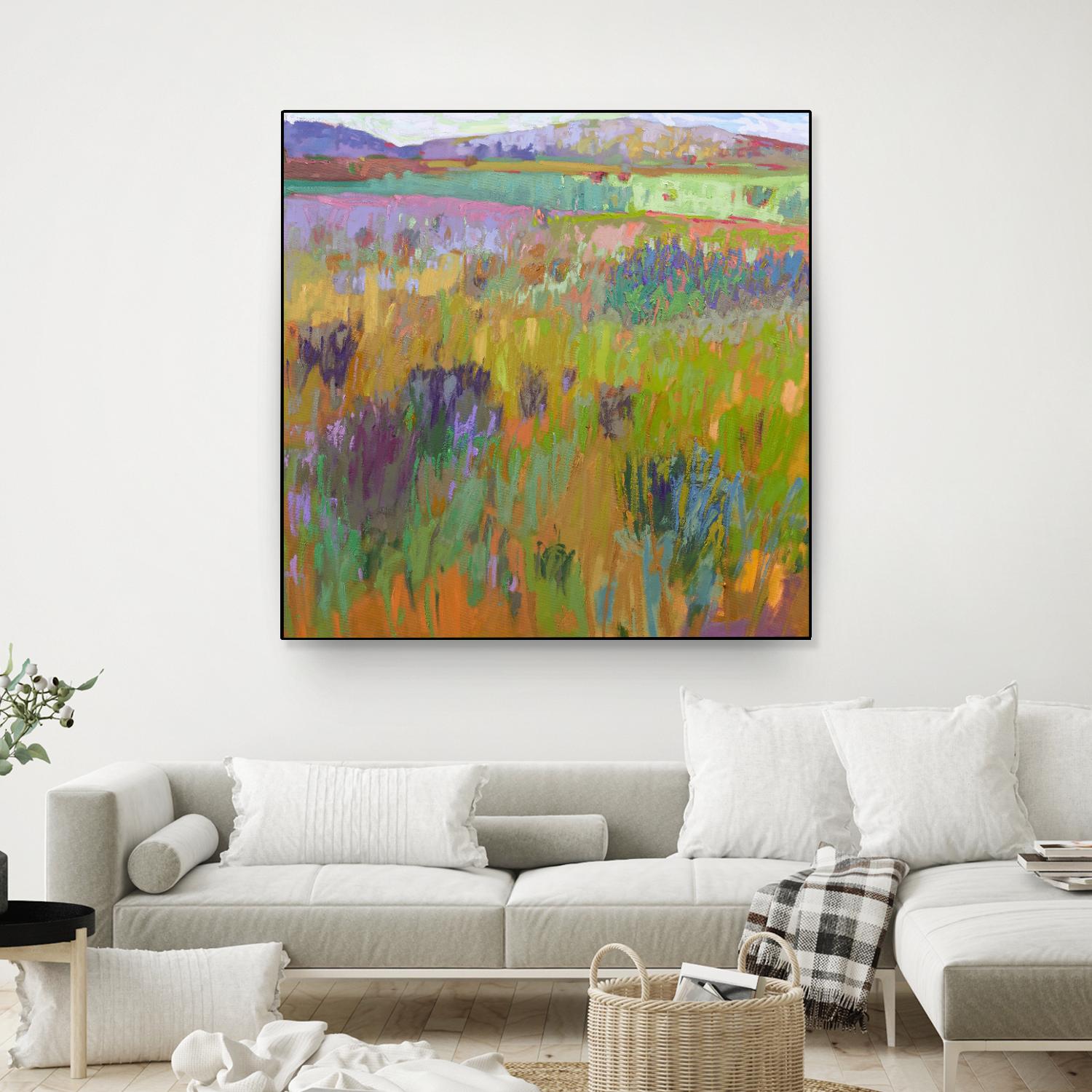 After a Spring Rain by Jane Schmidt on GIANT ART - multicolor landscapes; contemporary