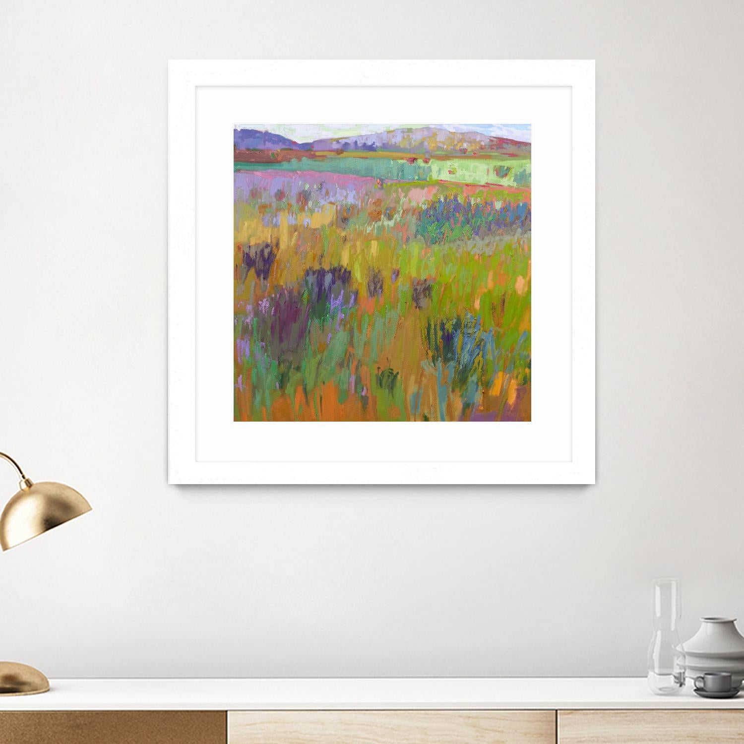 After a Spring Rain by Jane Schmidt on GIANT ART - multicolor landscapes; contemporary