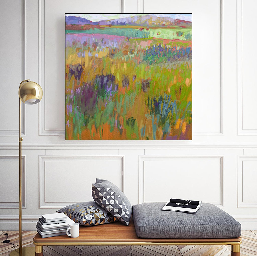 After a Spring Rain by Jane Schmidt on GIANT ART - multicolor landscapes; contemporary