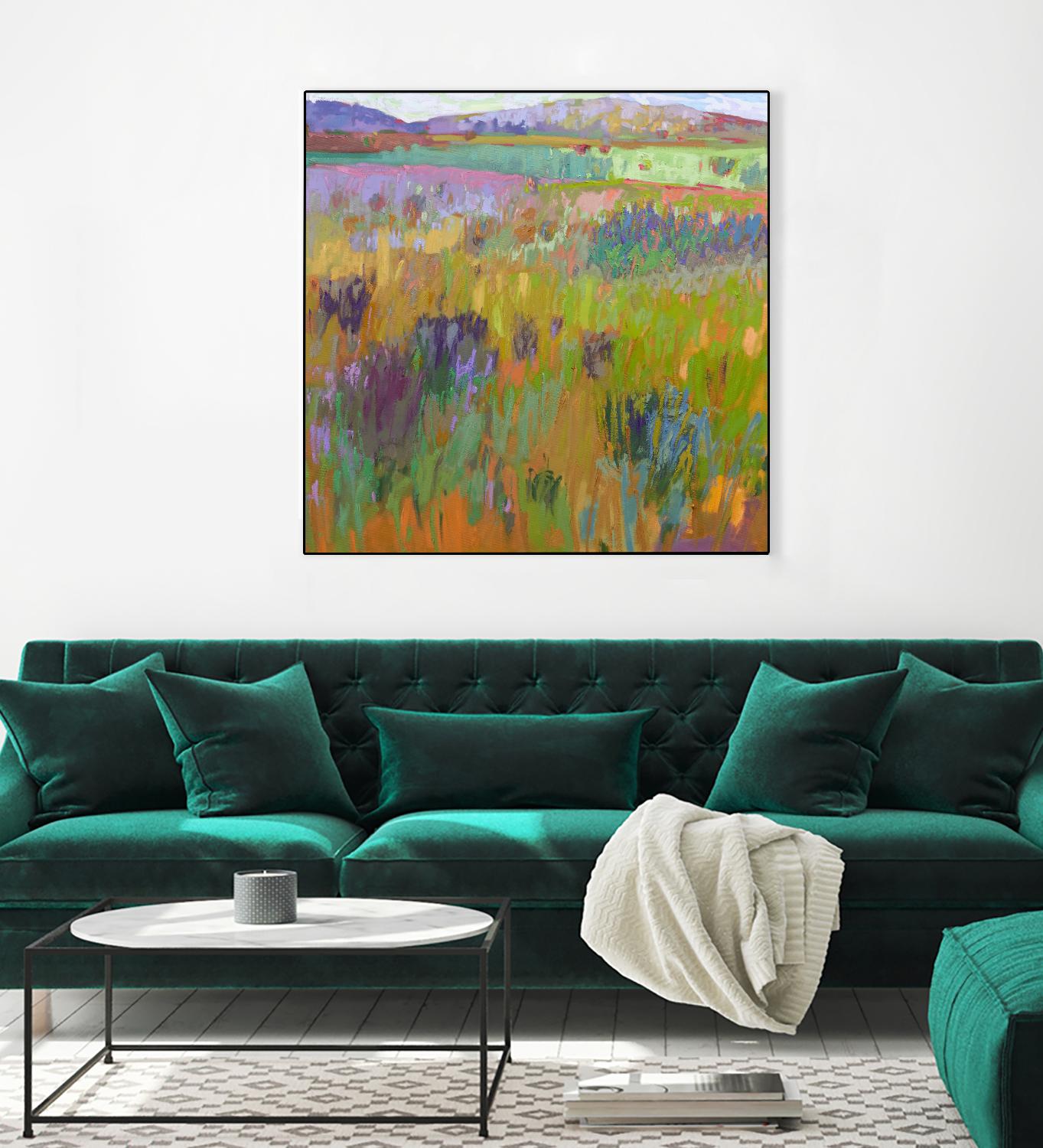 After a Spring Rain by Jane Schmidt on GIANT ART - multicolor landscapes; contemporary