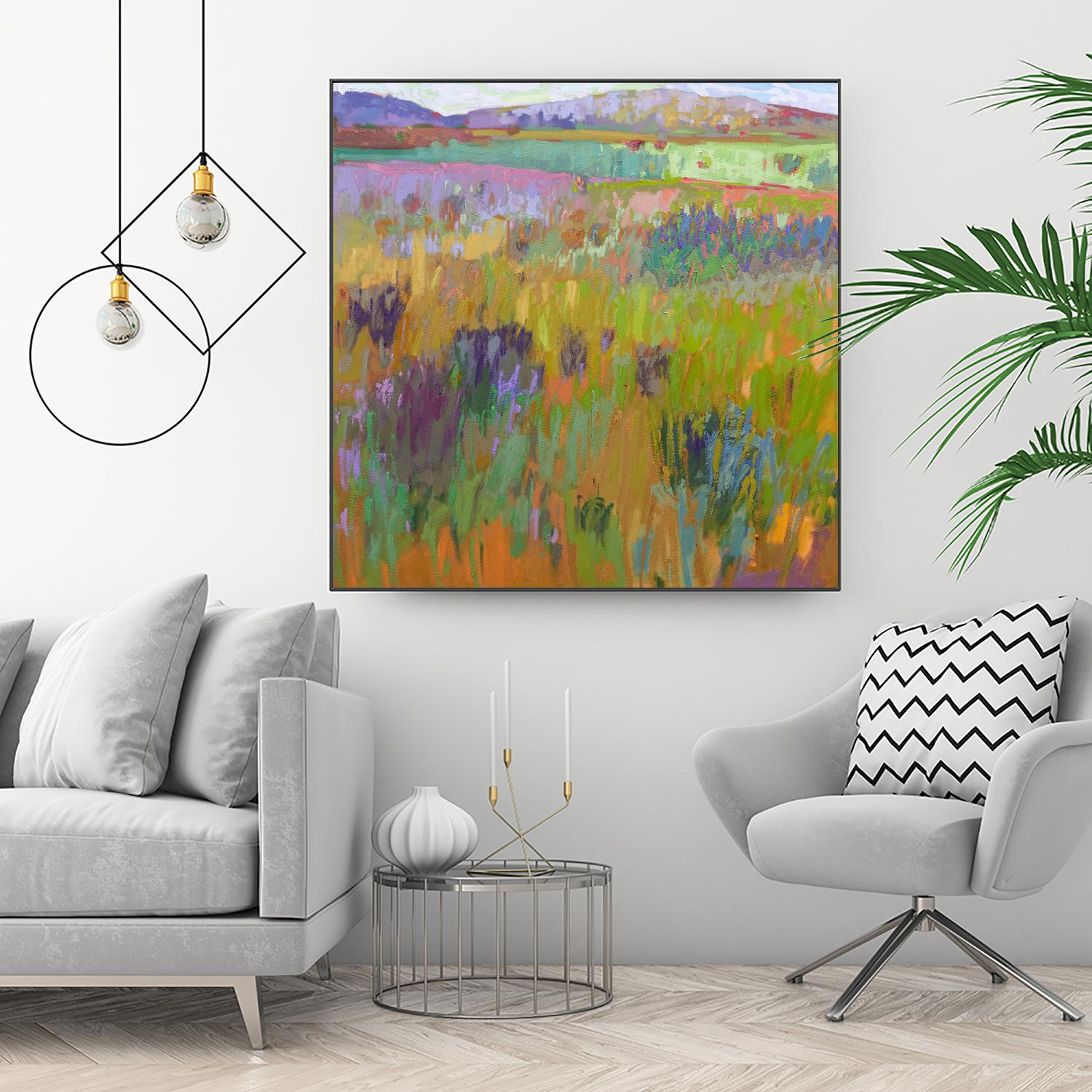 After a Spring Rain by Jane Schmidt on GIANT ART - multicolor landscapes; contemporary