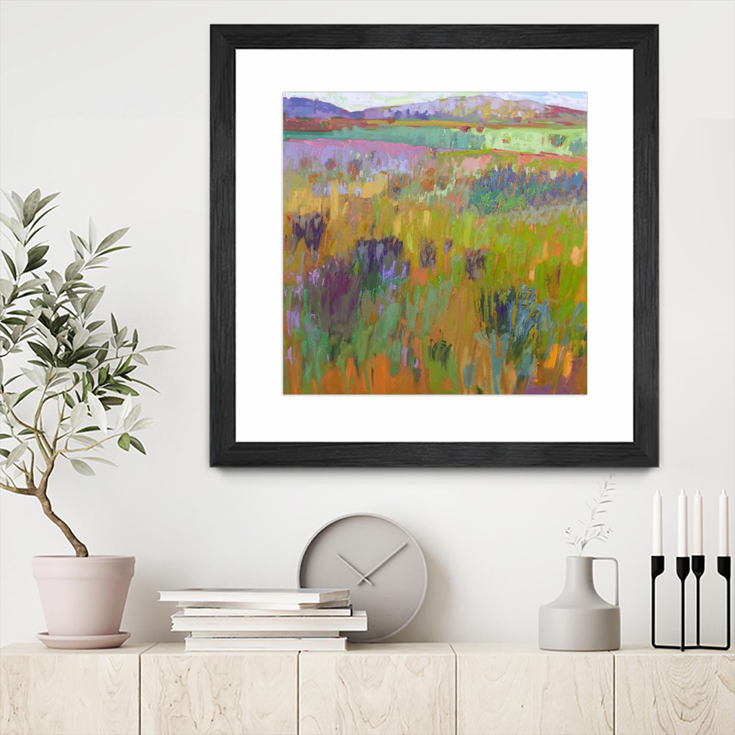After a Spring Rain by Jane Schmidt on GIANT ART - multicolor landscapes; contemporary