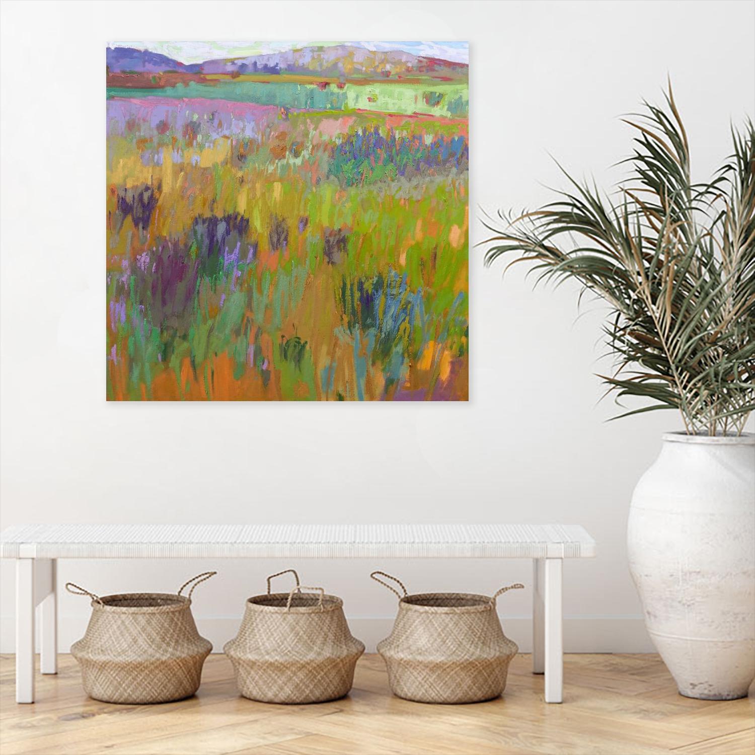 After a Spring Rain by Jane Schmidt on GIANT ART - multicolor landscapes; contemporary