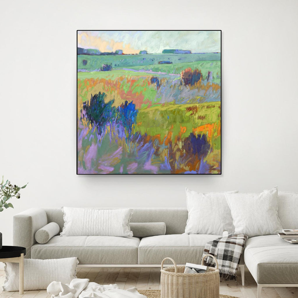 From Here to There by Jane Schmidt on GIANT ART - multicolor landscapes; contemporary