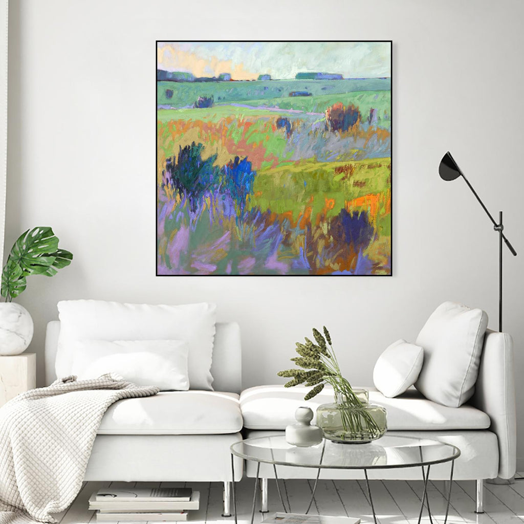 From Here to There by Jane Schmidt on GIANT ART - multicolor landscapes; contemporary