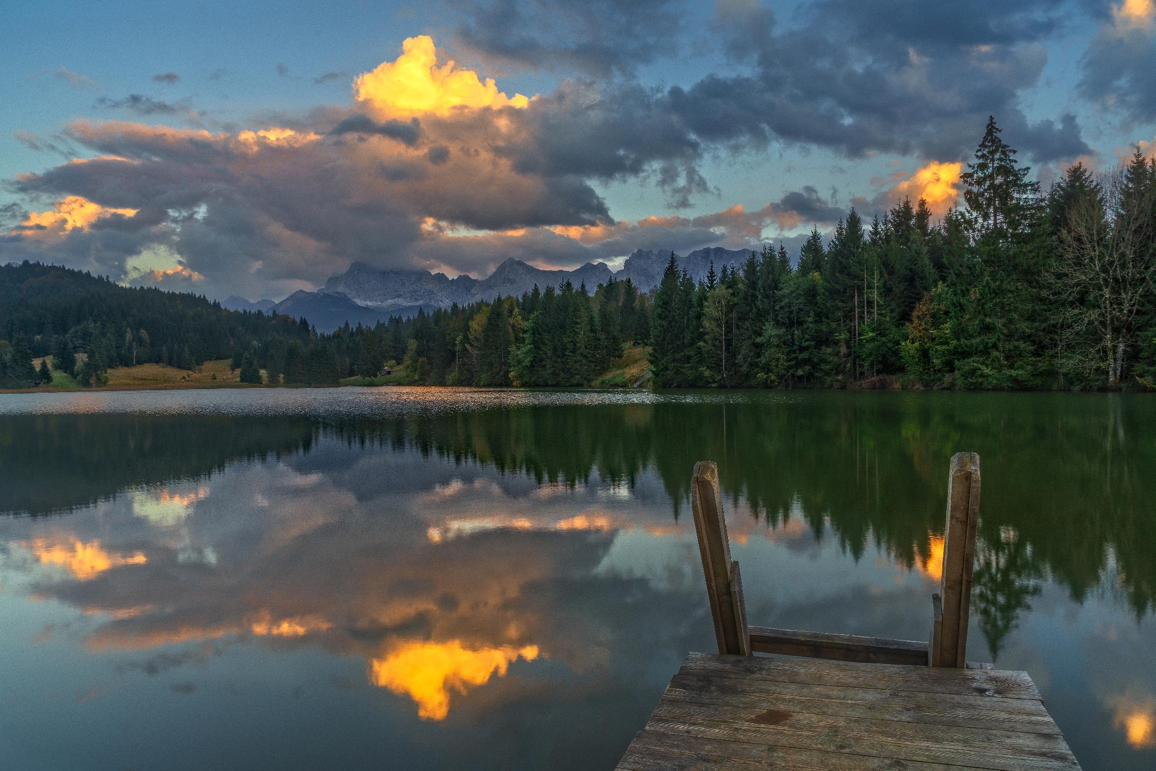 Late Swim by Anne Schneidersmann on GIANT ART - multicolor photography; landscapes