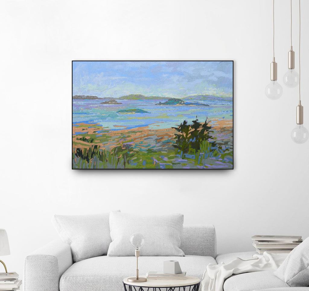 Islands Off the Mainland by Jane Schmidt on GIANT ART - multicolor landscapes; coastal