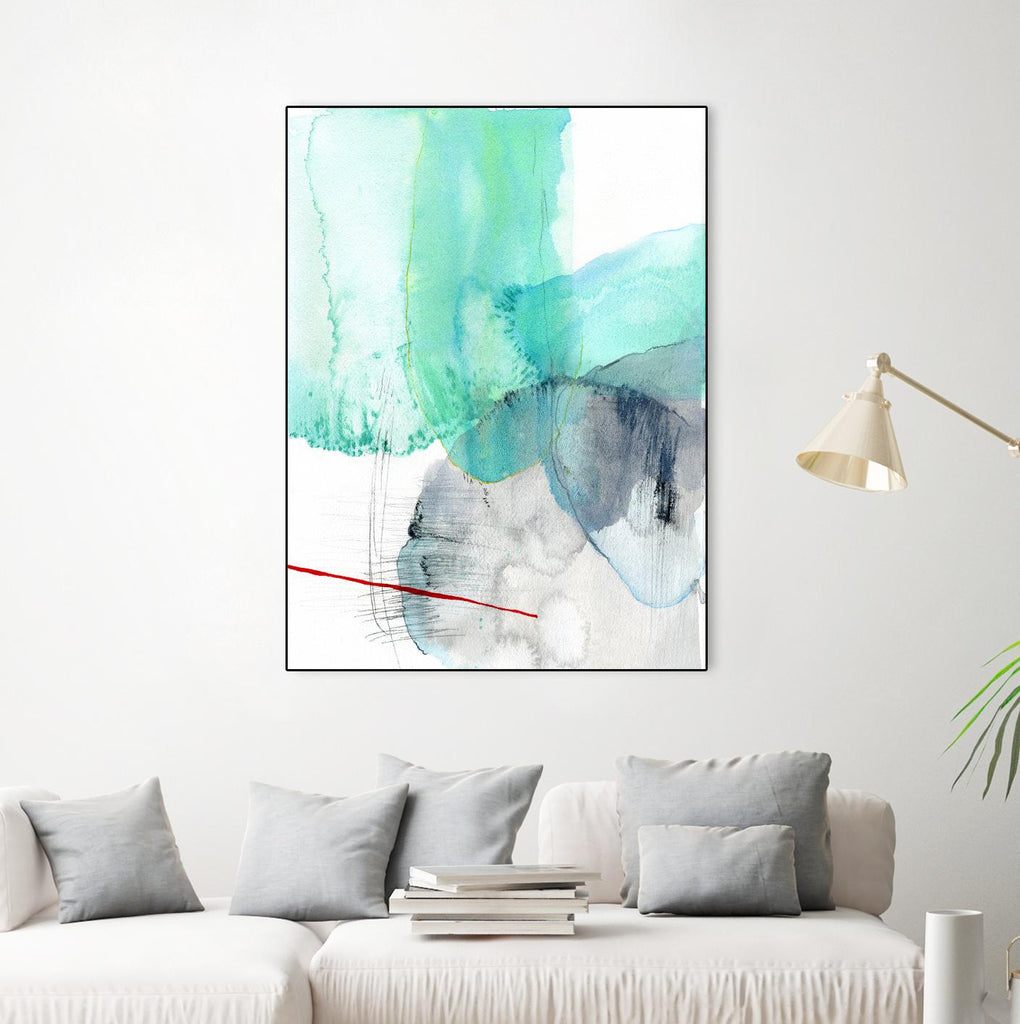 Beach Study 1 by Elisa Sheehan on GIANT ART - multicolor abstracts; contemporary