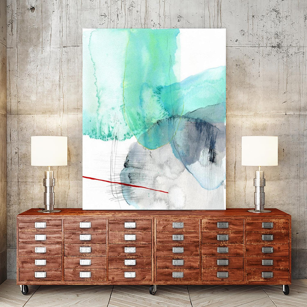 Beach Study 1 by Elisa Sheehan on GIANT ART - multicolor abstracts; contemporary