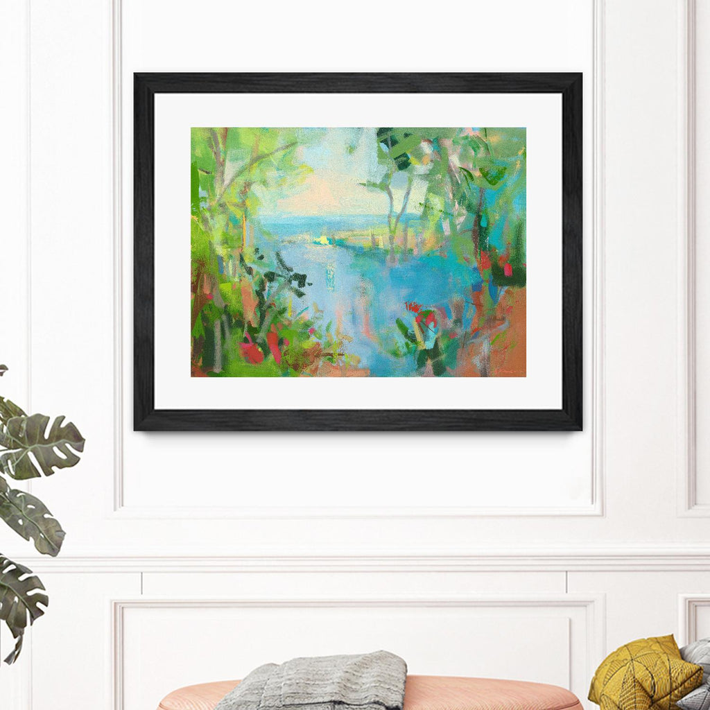 Eternal Summer by Angela Saxon on GIANT ART - multicolor coastal; landscapes; contemporary
