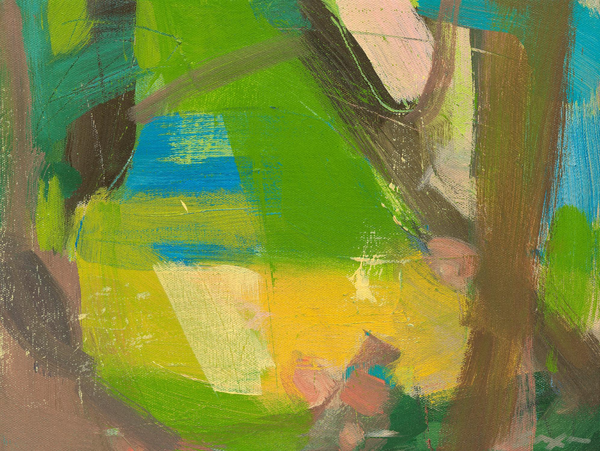 Lime Yellow Fragment 10 by Angela Saxon on GIANT ART - multicolor abstracts; contemporary