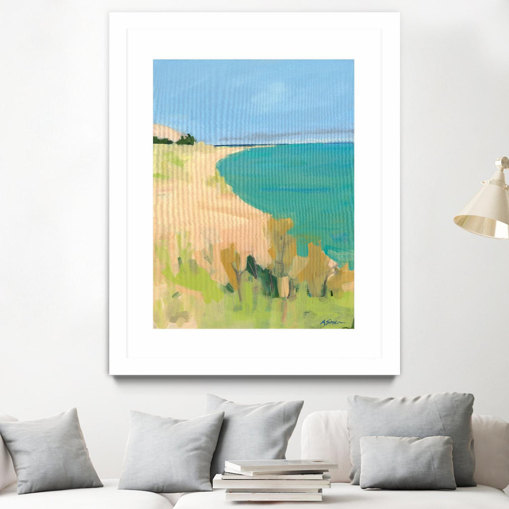 Sleeping Bear Point par Angela Saxon sur GIANT ART - littoral multicolore ; paysages ; contemporain