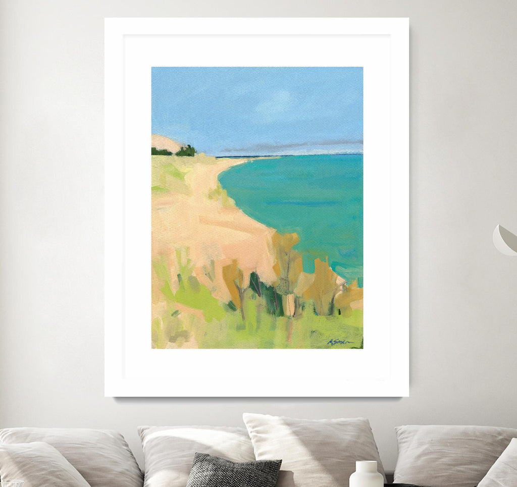 Sleeping Bear Point by Angela Saxon on GIANT ART - multicolor coastal; landscapes; contemporary