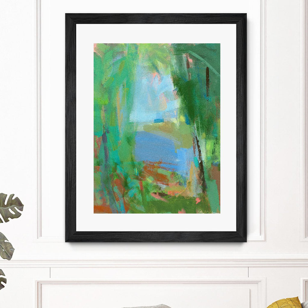 Summer Swim by Angela Saxon on GIANT ART - multicolor coastal; landscapes; contemporary; abstracts