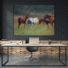 Southern Horses by Valtcho Tonov on GIANT ART - multicolor animals; landscapes; contemporary