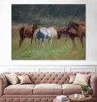 Southern Horses by Valtcho Tonov on GIANT ART - multicolor animals; landscapes; contemporary